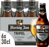 Hertog Jan Tripel sixpack met flesjes van 30cl